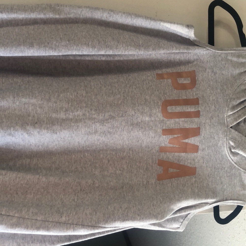 Kids puma open sleeve hoodie